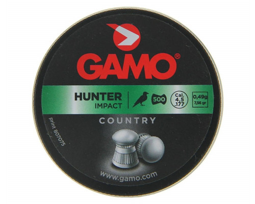 Пули Gamo Hunter 4,5 мм, 0,49 грамм, 500 штук