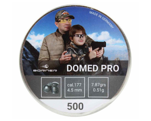 Пули Borner Domed Pro 4,5 мм, 0,51 грамм, 500 штук