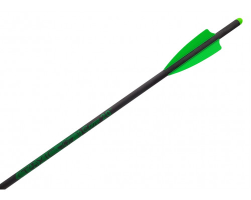 Стрела арбалетная карбоновая Centershot Toxic Carbon 20" Half Moon Nock