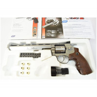 Пневматический револьвер ASG Dan Wesson 8" Silver